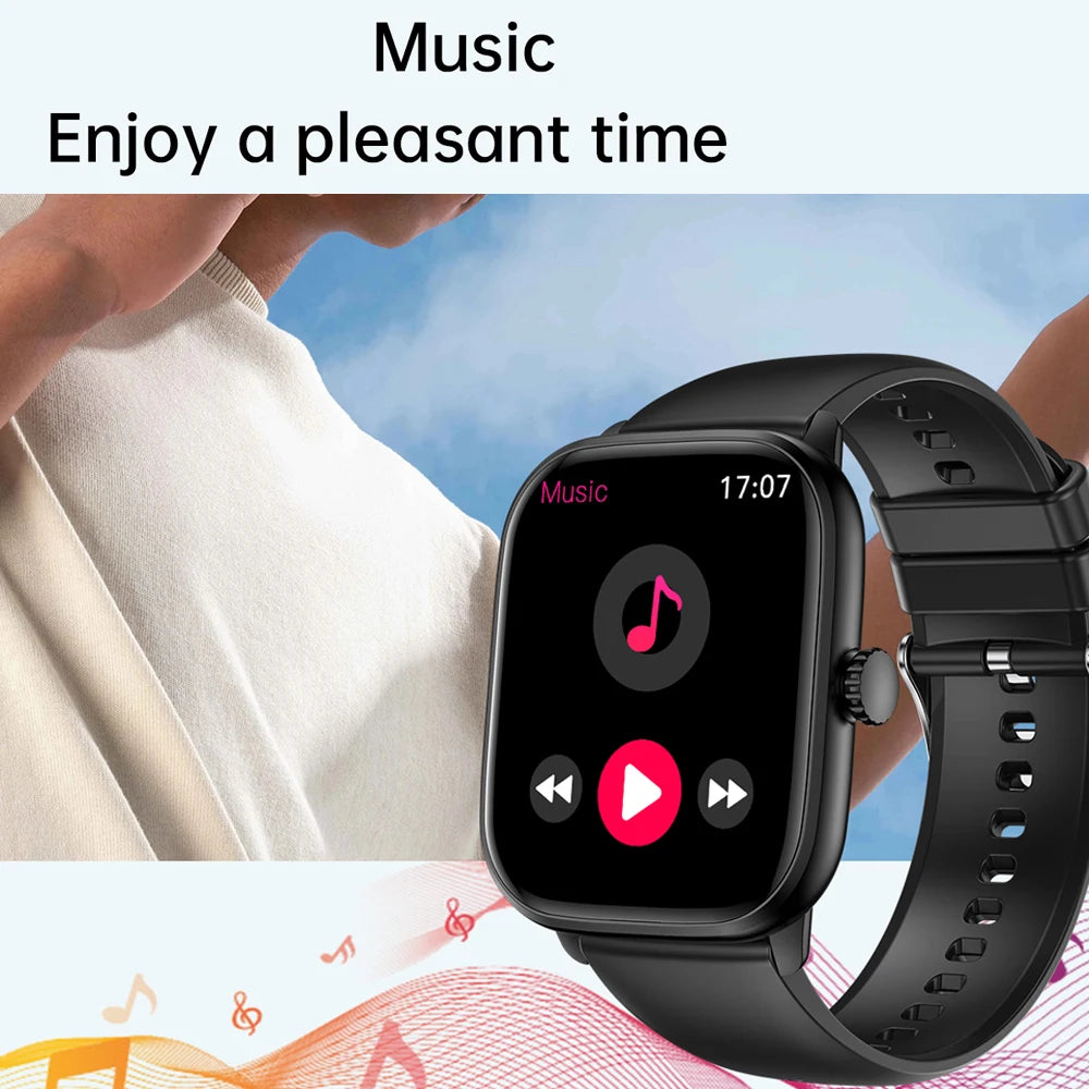 LEMFO Smart Watch 2024 Bluetooth Call Music Smart Watches For Men 2.01" Full Touch Dial Fitness Tracker Waterproof Smartwatch